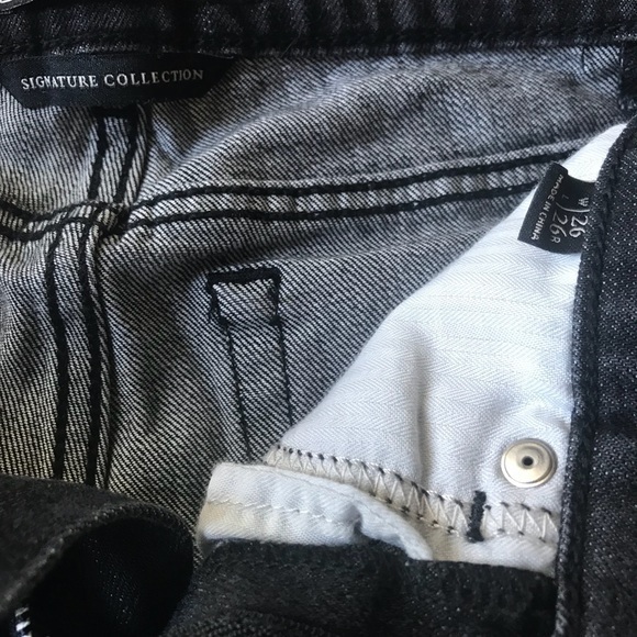 New Abercrombie Charcoal Black Frye Crop Jeans 26 - Picture 3 of 6